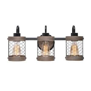 Cozy 7 in. 3-Light Oil Rubbed Bronze Bathroom Vanity Light