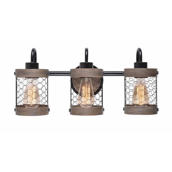 Kenroy Home Cozy 3 Light Oil Rubbed, Oil Rubbed Bronze Vanity Light Fixture