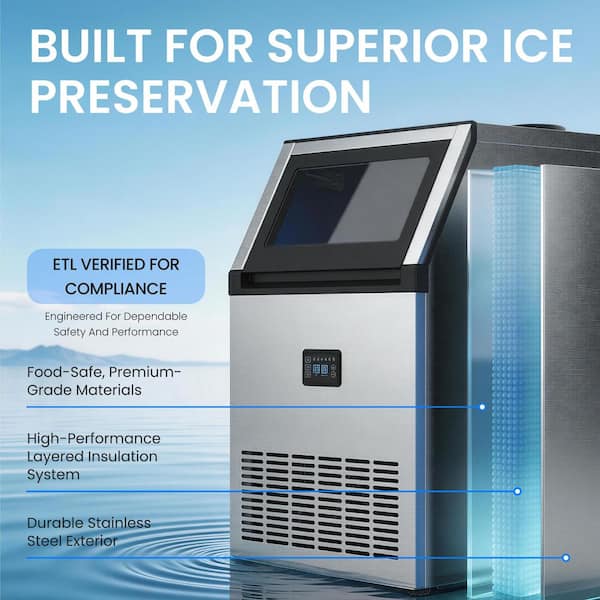 Nuxifm 16.93 in. 160 lb. Full Size Cube Commercial Freestanding