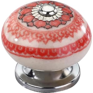 Modesto 1-3/5 in. Orange Designer Cabinet Knob