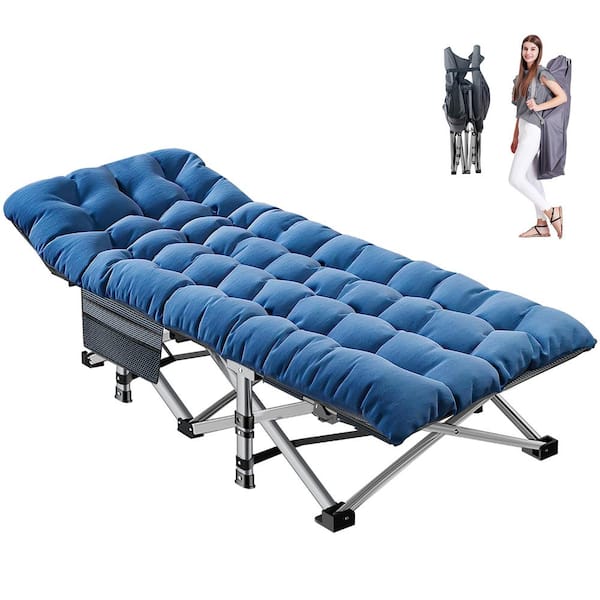 BOZTIY Folding Camping Cot XL with Carry Bag, Double Layer BOZTIY Folding Camping Cot XL with Carry Bag, Double Layer