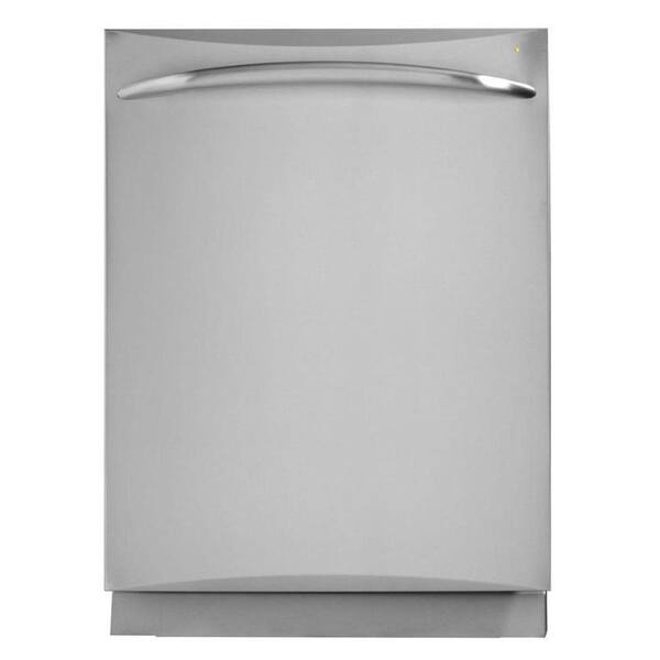 GE Top Control Dishwasher in Stainless Steel with Stainless Steel Tub and Steam Cleaning