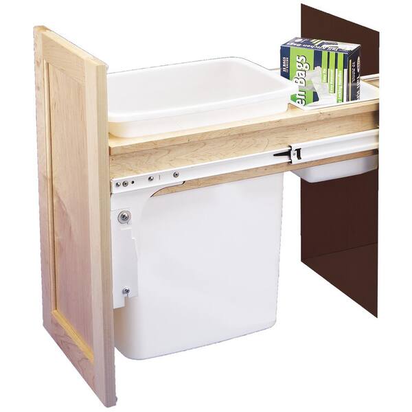 Wood Frame Under Mount Trash Pull Outs