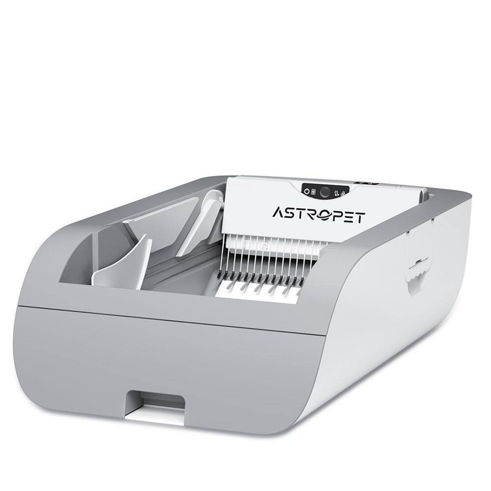 29.93 in. x 19.61 in. x 19.61 in. LED Displaying Gray Smart Cat Litter Box, Medium Wide Opening Cat Litter Box price history on PriceWatchPro