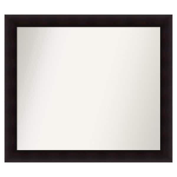 Amanti Art Portico Espresso 41.75 in. x 36.75 in. Custom Non-Beveled Wood Framed Batthroom Vanity Wall Mirror