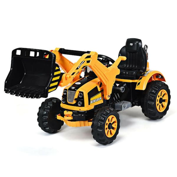 12V Kids Electric Digger Excavator Ride On Tractor Truck Toy Battery Operated 