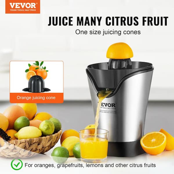 VEVOR 120-Watt Commercial Juicer Machine Stainless Steel Orange Squeezer  with Pull Out Filter Box and Water Tap for Drink Shop YZJBXGSLTKMCA3ADMV1 -  The Home Depot