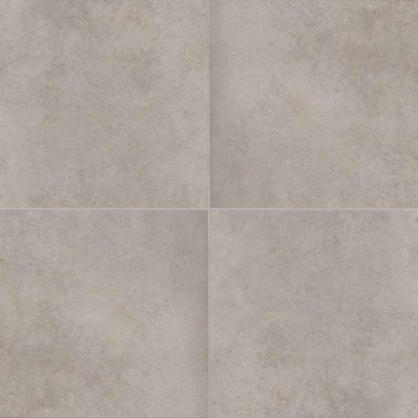 Bedrosians Sample-Materika 4 in. x 5 in. Silver Porcelain Floor Subway Tile