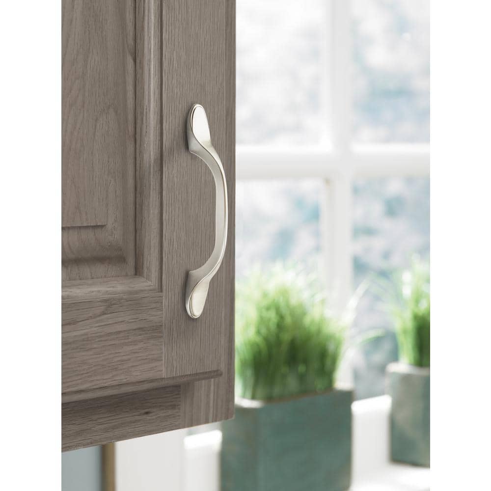 5-Inch Brushed Nickel Traditional Cabinet Pull with Mounting Hardware