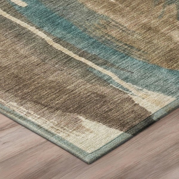 Chantille Machine Washable Indoor/Outdoor Abstract ACN3036 Mocha 3 ft. x 4 ft. Area Rug