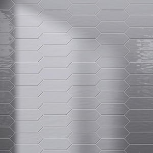 Taylor Gray 3.94 in. X 11.81 in. Polished Ceramic Picket Wall Tile (10.76 sq. ft./Case)