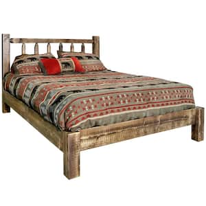 Homestead Collection Medium Brown Twin Platform Bed