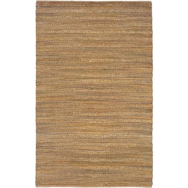 Unbranded Natural Jute and Chenille Handwoven  Brown 7 ft. 9 in. x 9 ft. 9 in. Area Rug