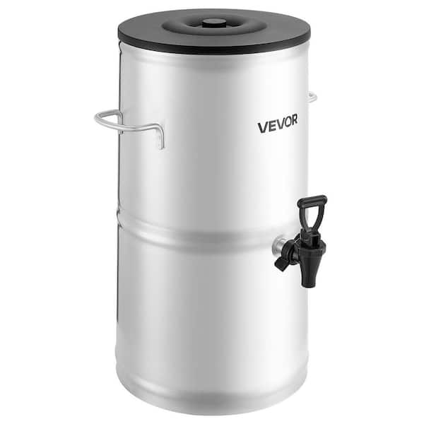 Ice Tea Dispenser, 4 Gal./16QT Stainless Steel Beverage Dispenser with Spigot, Handle Suitable for Hot and Cold Drinks