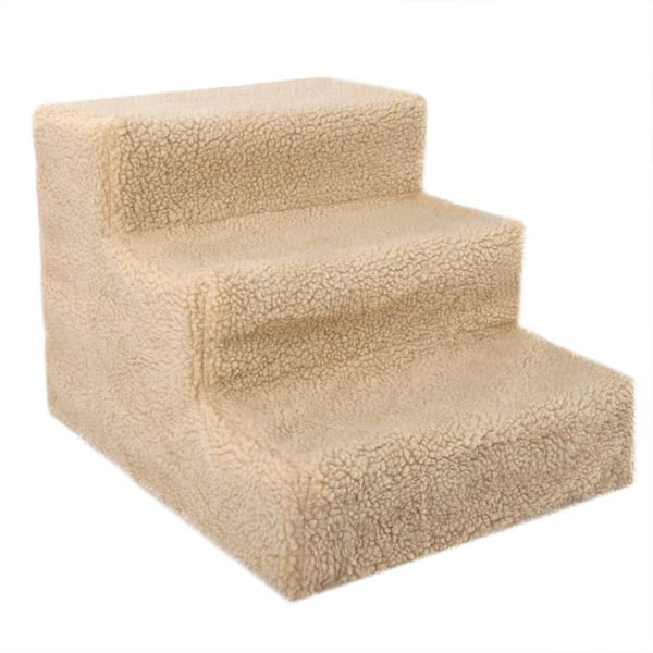 Tatayosi 3 Steps Pet Stairs for Dogs and Cats, Maximum Weight of 44 lbs.