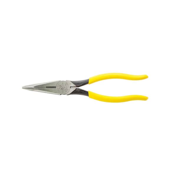 Klein Tools 8 in. Heavy-Duty Long Nose Side Cutting Pliers