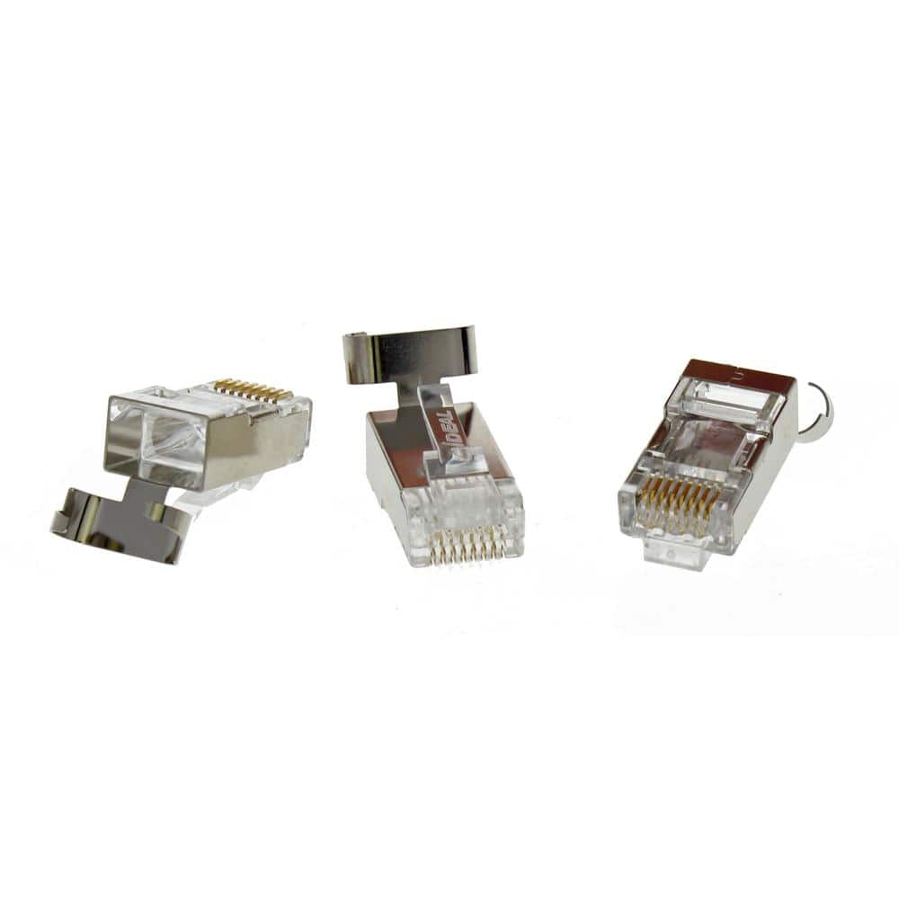 IDEAL 25-Pack Cat6 Rj45 Modular Plug in the Voice & Data Connectors  department at
