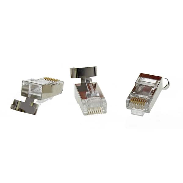 Cat6 Shielded Modular Plug, RJ45 (8x8), for Large OD Conductors - TSP8048C5S