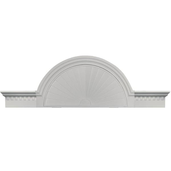 Builders Edge 36 in. - 69 in. Classic Dentil Panel Window and Door Accent in 030 Paintable-DISCONTINUED