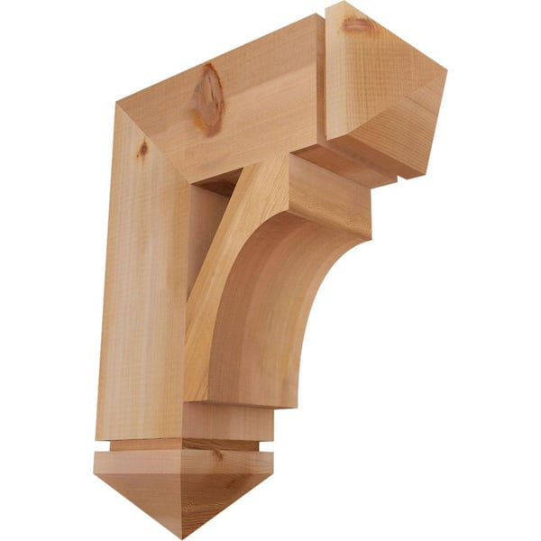 Ekena Millwork 5.5 in. x 22 in. x 18 in. Western Red Cedar Westlake Arts and Crafts Smooth Bracket