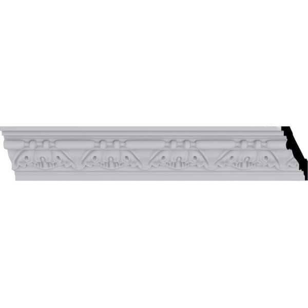 2-5/8 in. x 2-5/8 in. x 94-1/2 in. Polyurethane Tirana Crown Moulding