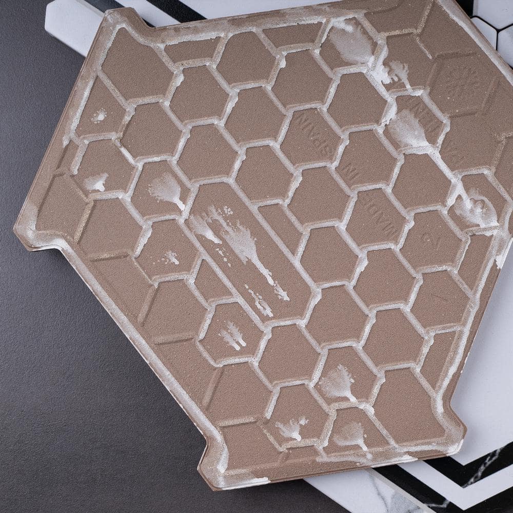 Day White Hexagon Matte Porcelain Wall & Floor Tile