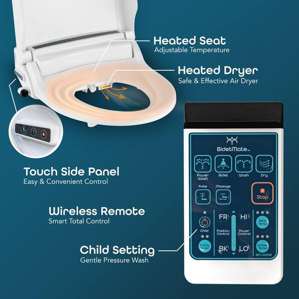 Butt Buddy Spa Non-Electric Bidet – Cold & Warm Water Spray, Dual Nozzle, Adjustable Pressure, Universal Toilet Attachment