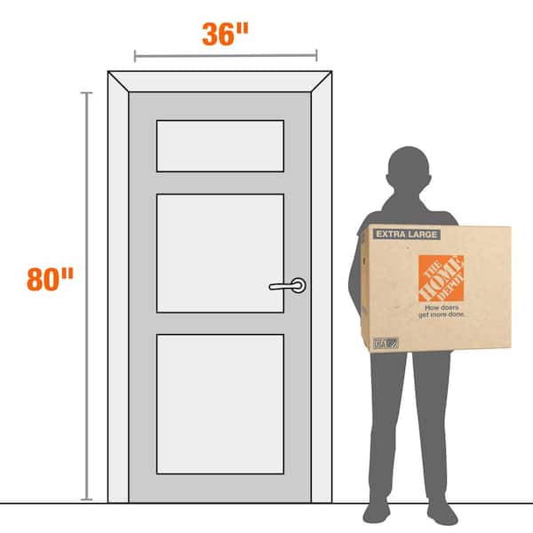 The Home Depot - 24 in. L x 20 in. W x 21 in. D Extra-Large Moving Shipping and Packing Box with Handles