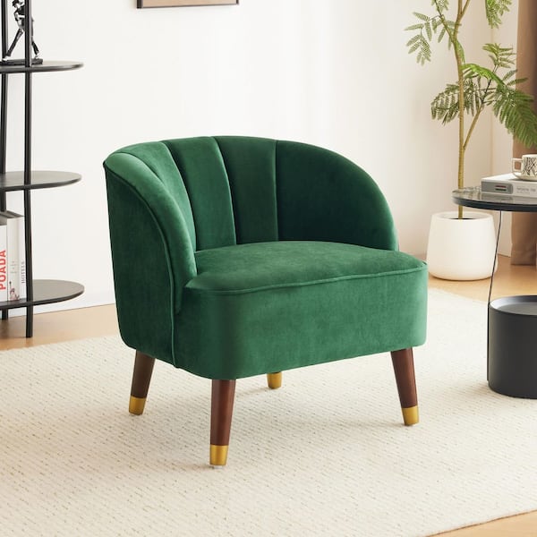 Harper Bright Designs Emerald Accent Chair Velvet Arm Chair