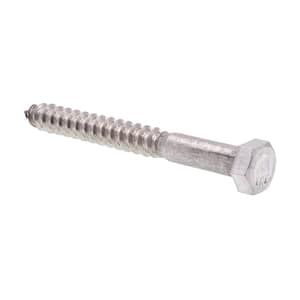 3/8 in. x 3-1/2 in Grade 18-8 Stainless Steel Hex Lag Screws (10-Pack)