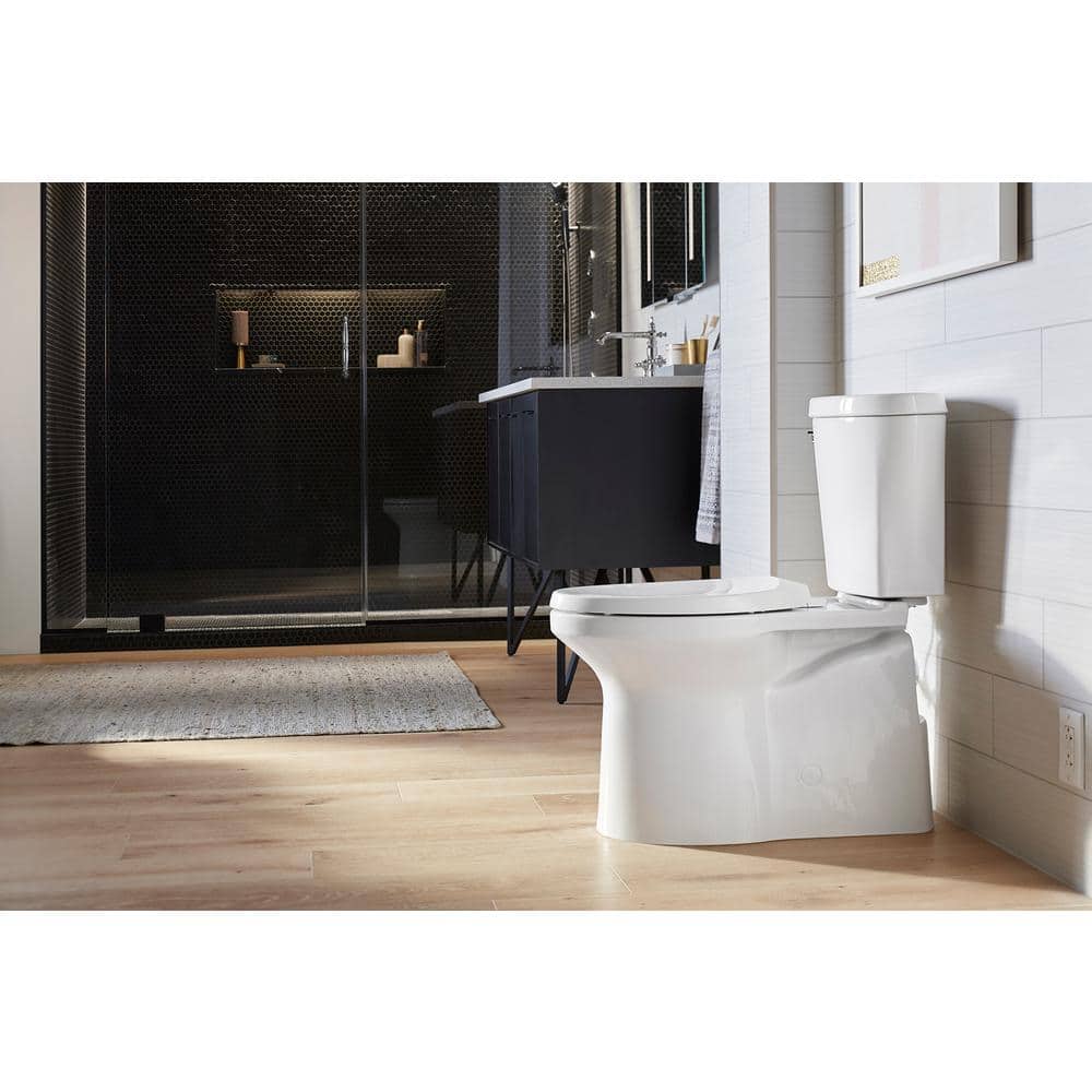 White High Efficiency Two-Piece Elongated Toilet
