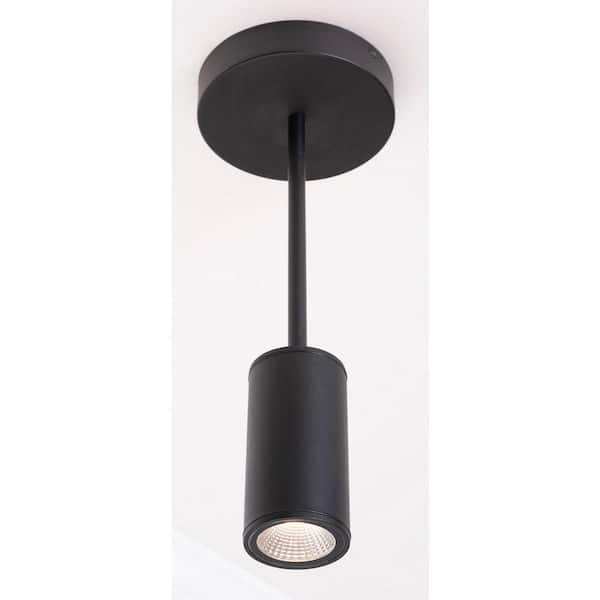 AFX Beverly 9-Watt 1-Light Black Integrated LED Pendant Light with Metal Shade