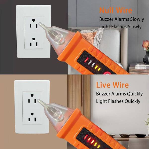 Lukyamzn Non-Contact Voltage Tester with 3 Sensitivity Modes