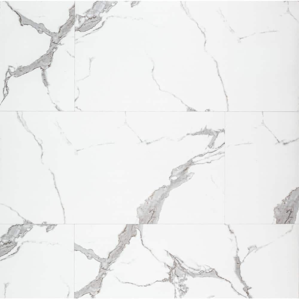 A&A Surfaces Harvested Marble 12 MIL x 18 in. W x 36 in. L Waterproof Click Lock Luxury Vinyl Plank Flooring (26.98 sq.ft./case)