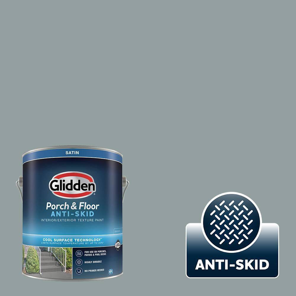 Glidden Porch and Floor 1 gal. PPG10364 After The Storm Satin Interior