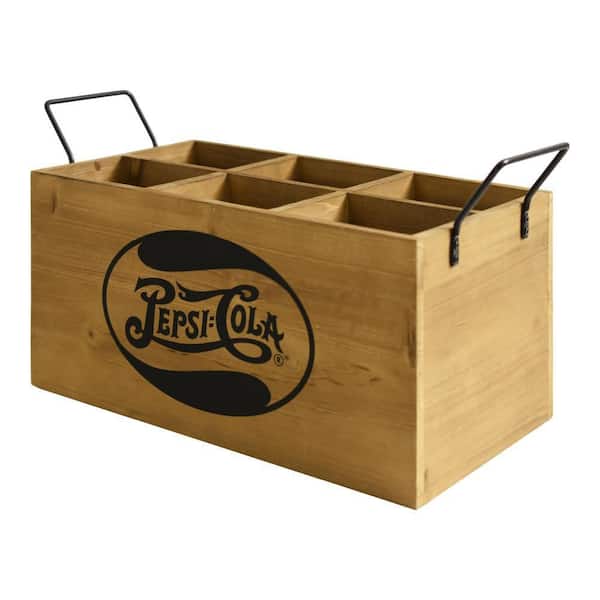 PEPSI 木箱　6箱セット American Art Decor 7 in. H x 14 in. W Brown Pepsi-Cola Wooden 6