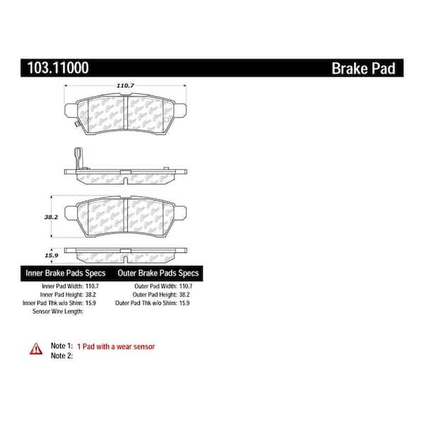 Centric Parts Disc Brake Pad Set