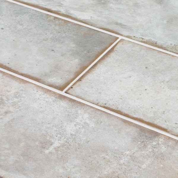 Reina Steel Gray 4 in. x 12 in. Gloss Subway Ceramic Wall Tile (10.98 sq. ft./Case) Reina Steel Gray 4 in. x 12 in. Gloss Subway Ceramic Wall Tile (10.98 sq. ft./Case)