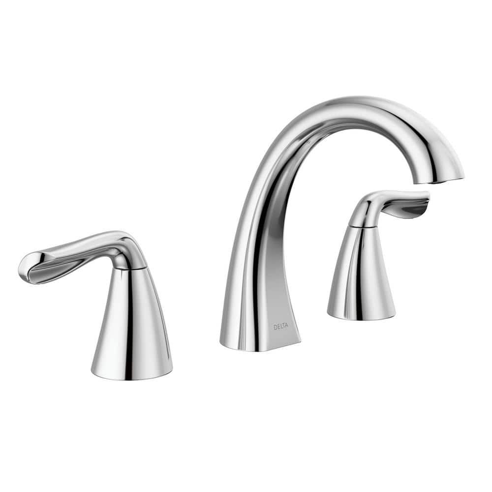 Delta Arvo 8 in. Widespread 2-Handle Bathroom Faucet in Chrome 35840LF -  The Home Depot