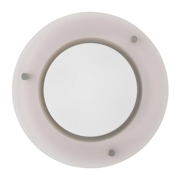 Tosca Decorative Brushed Nickel 80 CFM Ceiling Mount Bathroom Fan w/ LED Light 
