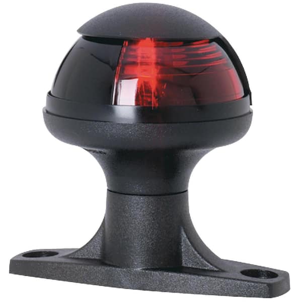 Attwood Pulsar Side Light, Raised Base, Red Lens