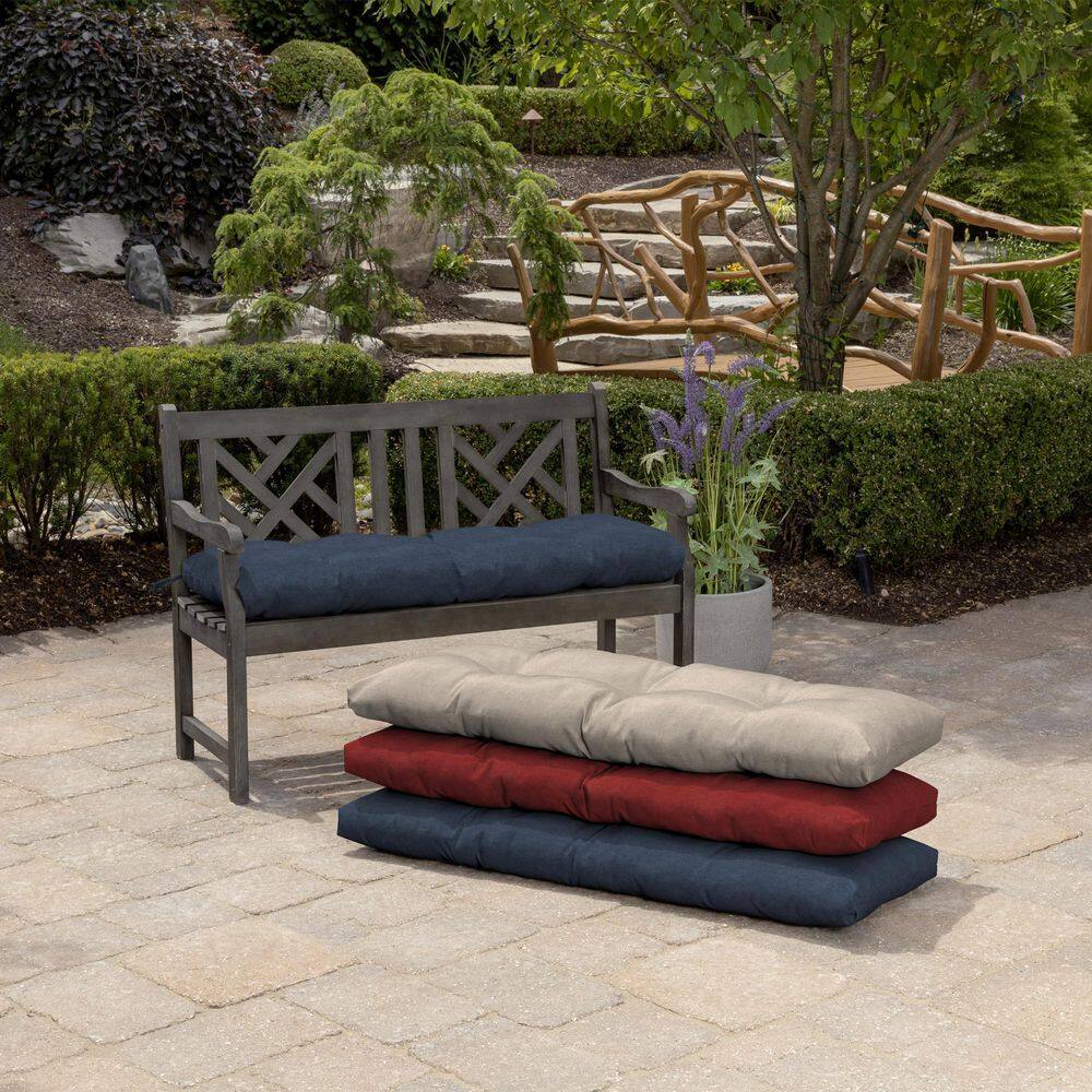Ocean Blue Recycled Fabric Outdoor Bench Cushion 48 x 18