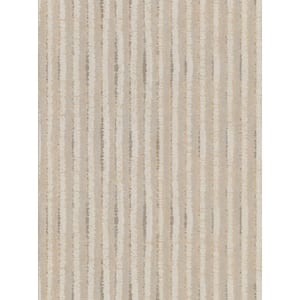 Annabeth Beige Distressed Stripe Paper Strippable Wallpaper (Covers 57.8 sq. ft.)