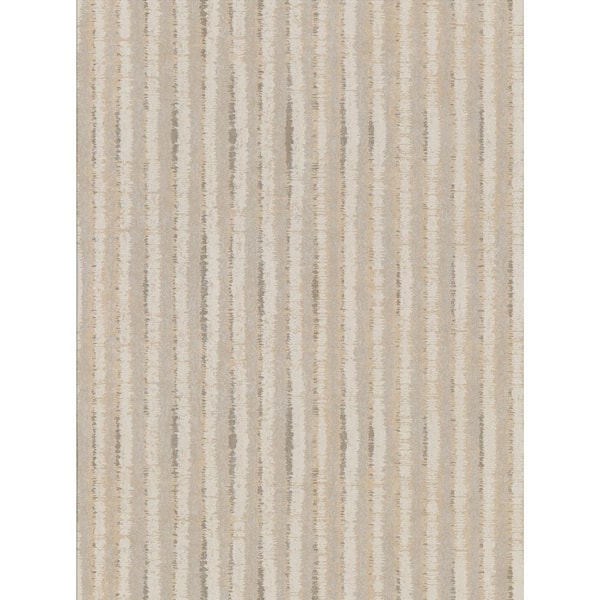 Brewster Annabeth Beige Distressed Stripe Wallpaper Sample