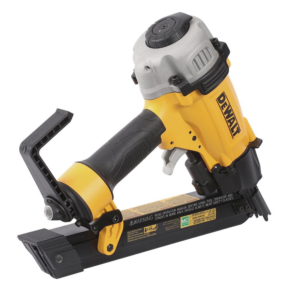DEWALT Yellow and Black 1.5 Inch Pneumatic Metal Connector Nailer