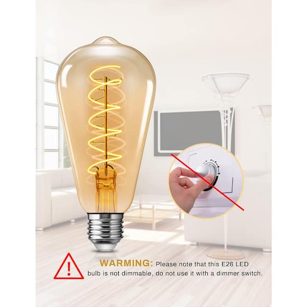 YANSUN 40-Watt Equivalent G25 Edison LED Light Bulb Warm White (1-Bulb) YANSUN 40-Watt Equivalent G25 Edison LED Light Bulb Warm White (1-Bulb)