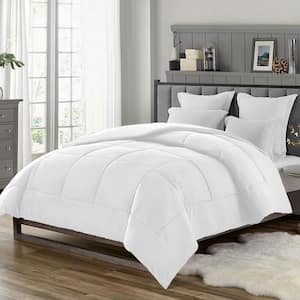 Full Size All Season Ultra Soft Down Alternative Single Comforter, White
