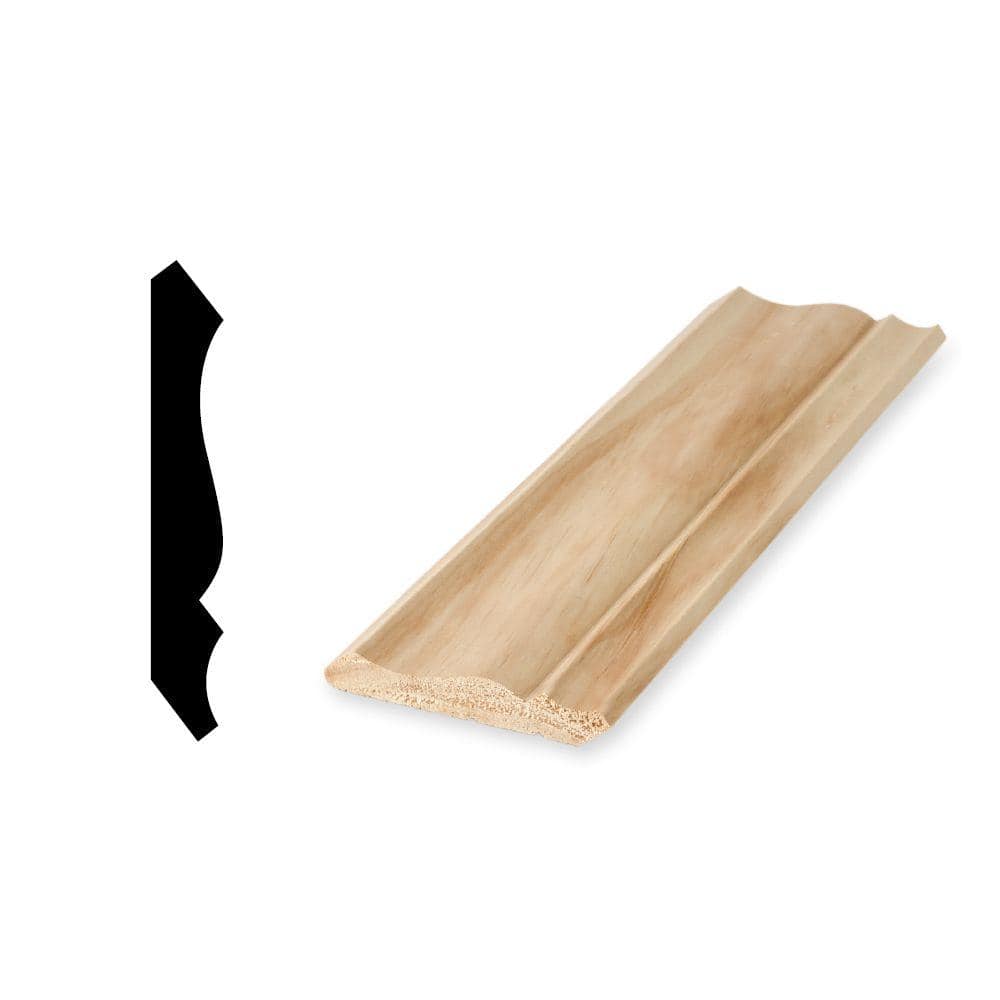 Woodgrain Millwork LWM 49 9/16 in. x 35/8 in. x 96 in. Solid Pine