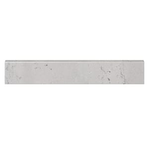 25 in. Cultured Marble Backsplash in Icy Stone