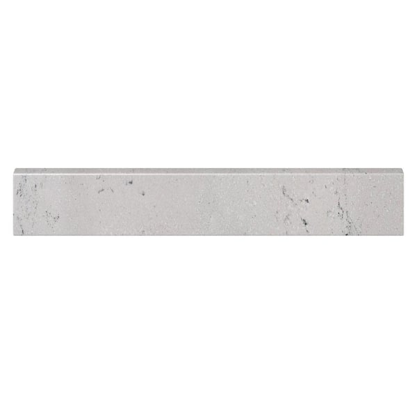 25 in. Cultured Marble Backsplash in Icy Stone